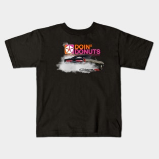 69 Dodge Charger "Doin' Donuts!" Kids T-Shirt